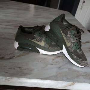 Nike Olive and White Sneakers